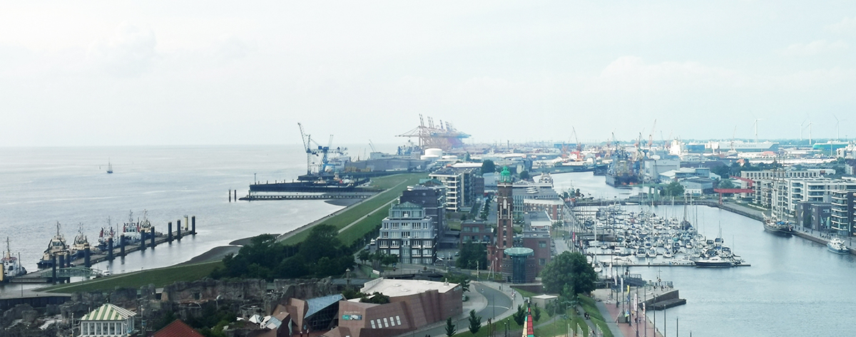 Abbildung 2: Blick vom Veranstaltungsort auf den Hafen von Bremerhaven