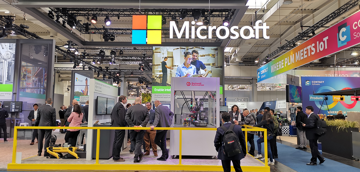 Abbildung 5: Microsoft war auf der Hannover Messe ebenfalls präsent