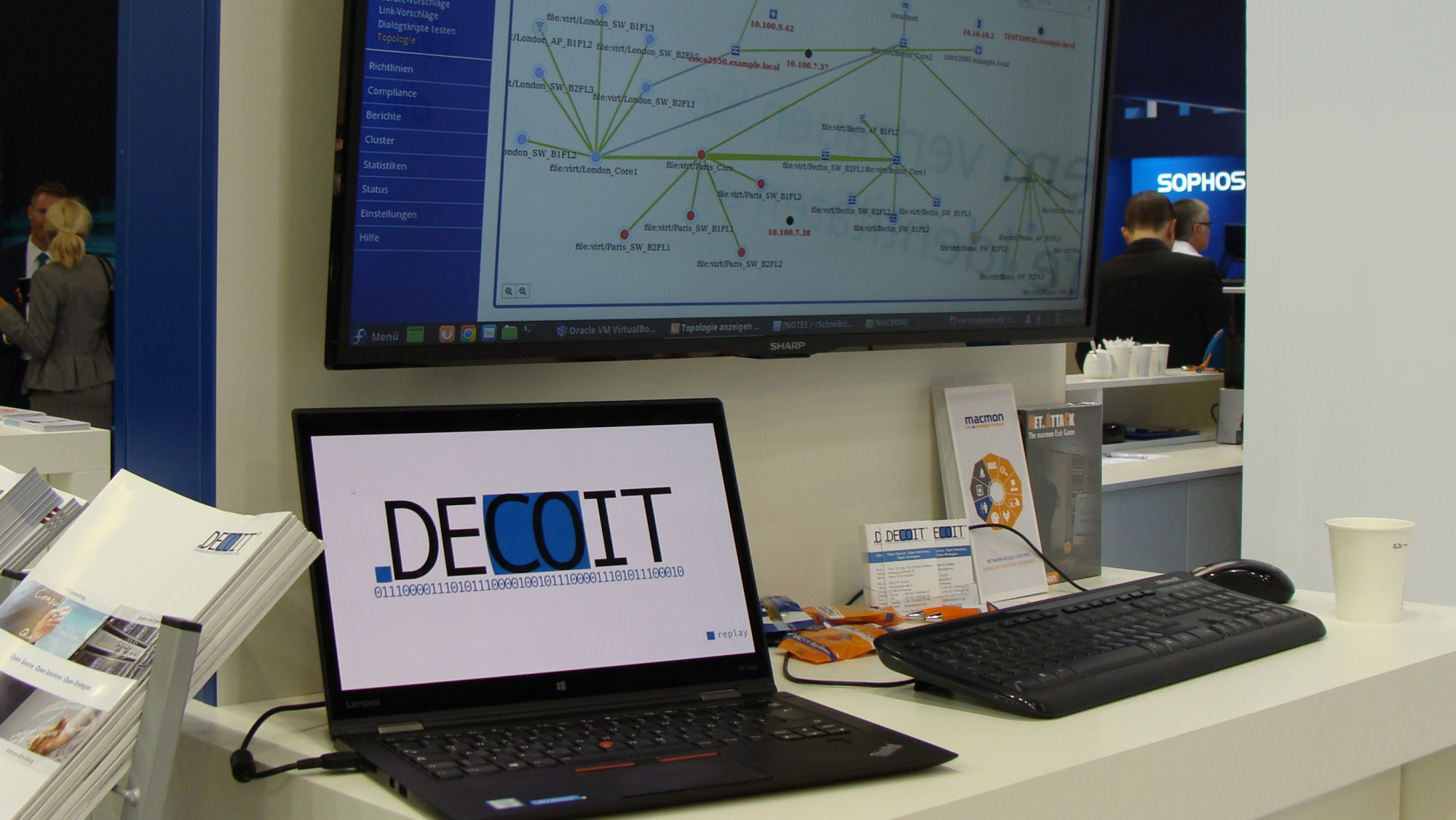Abbildung: Partnerstand der DECOIT® GmbH auf der it-sa 2018